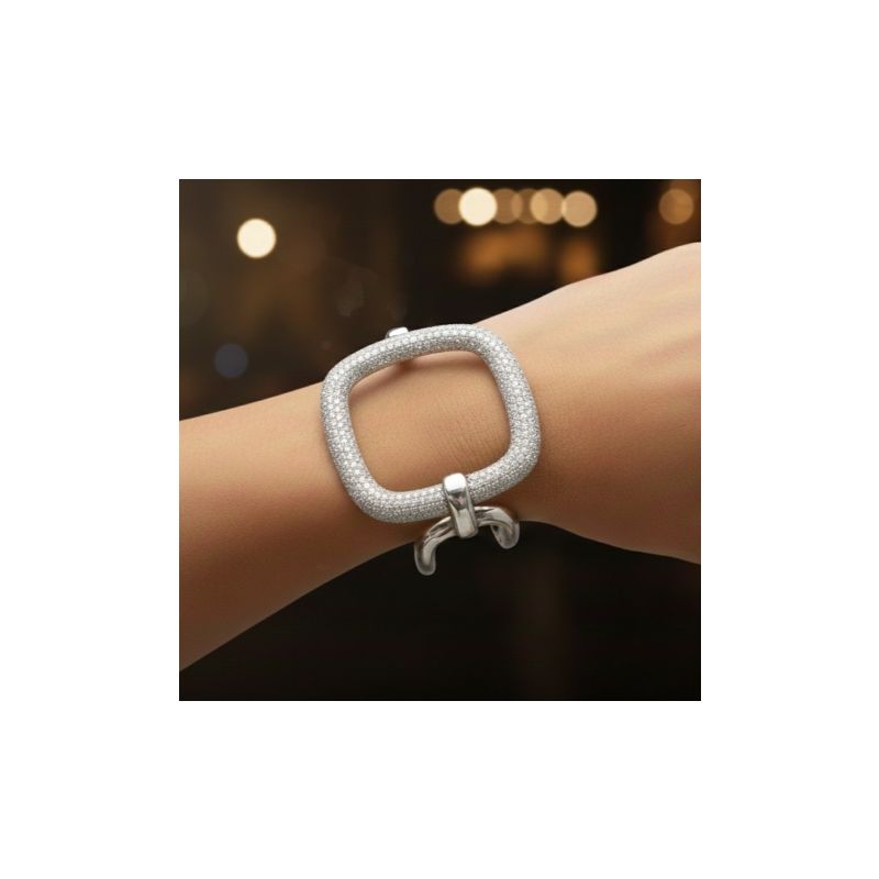 Pulseira com forma geométrica em Prata 925