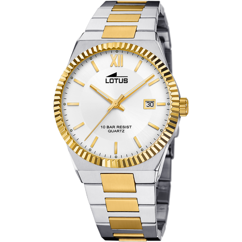 Relógio masculino LOTUS 18836/1 Pulseira de aço inoxidável prateado