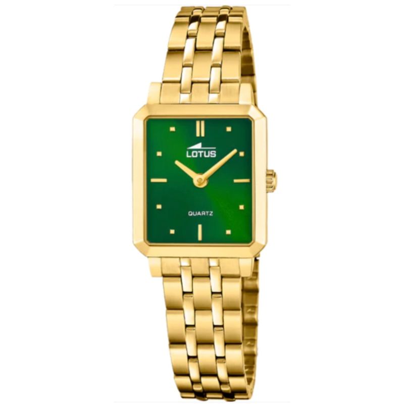 Relógio Lotus 2GETHER 19009/5  Feminino com mostrador verde e pulseira de Aço 