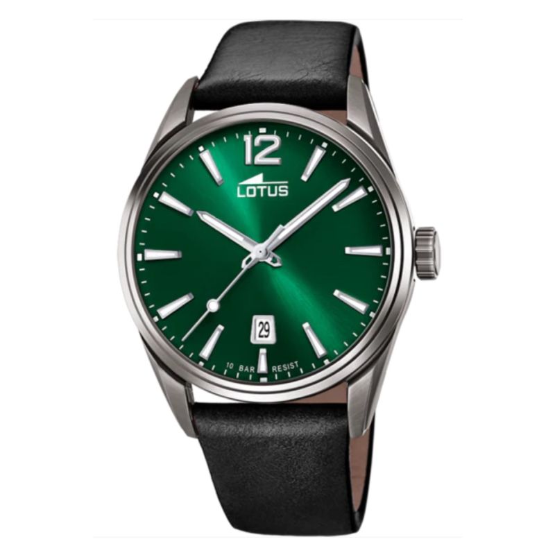 Relógio LOTUS Homem Verde 18685/4 Pulseira de Couro