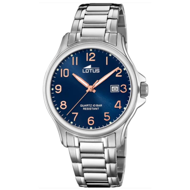 Relógio LOTUS Classic Steel 18645/2 Azul Pulseira de Aço Homem 
