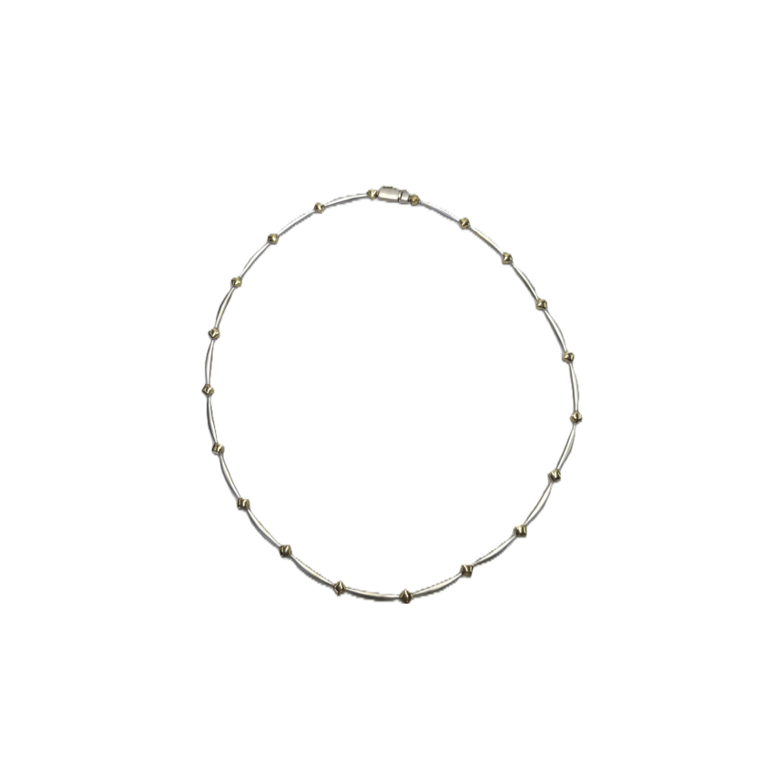 Colar Bicolor em Ouro 19.25k