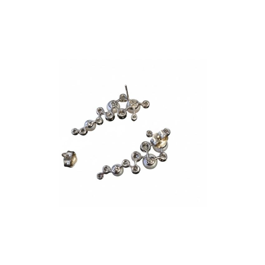 Brincos com Pérolas em Prata 925