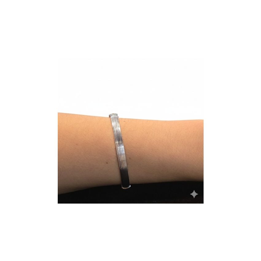 Pulseira Rígida em Prata 925 