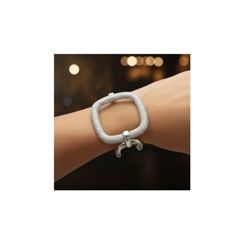 Pulseira com forma geométrica em Prata 925