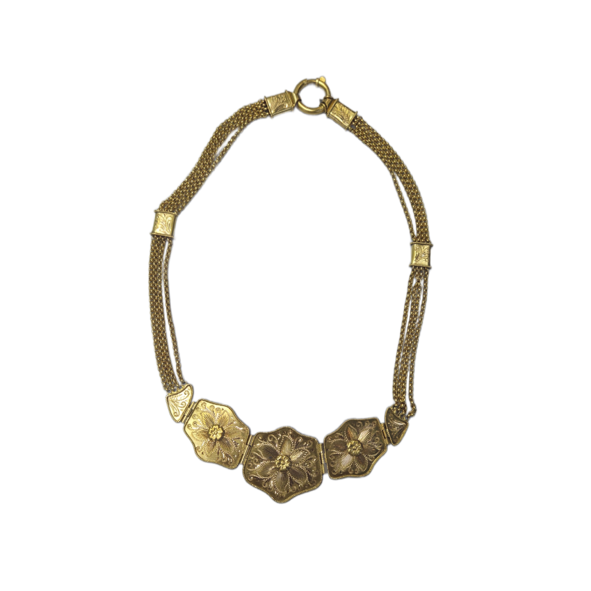 Colar em Ouro 19.25k cinzelado manualmente