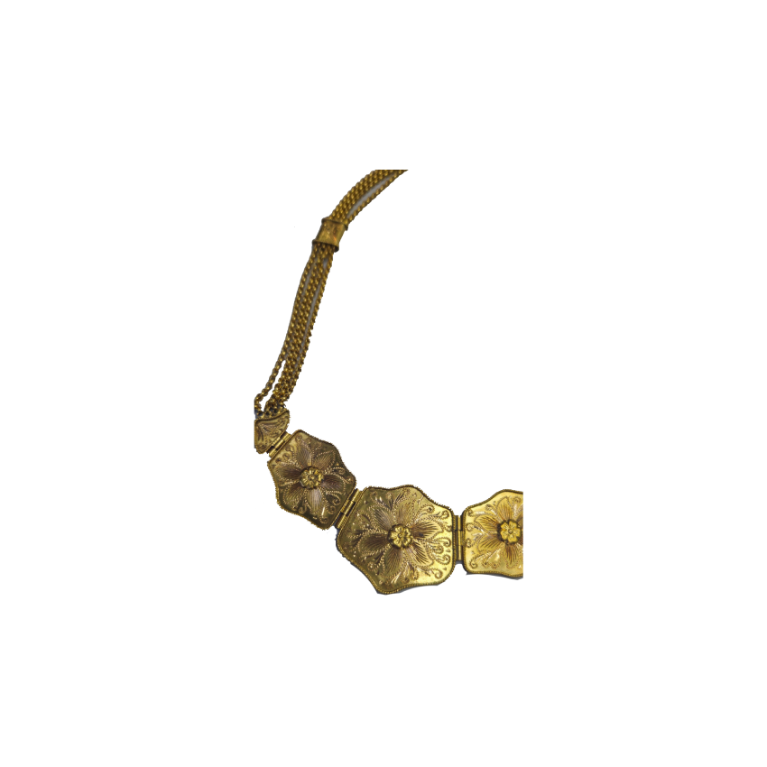 Colar em Ouro 19.25k cinzelado manualmente