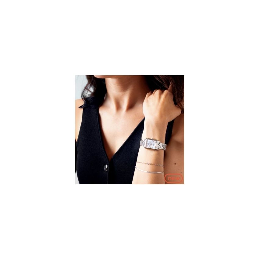 Relógio Feminino Lotus 2GETHER 19010/1 com mostrador em Madrepérola e pulseira de Aço 